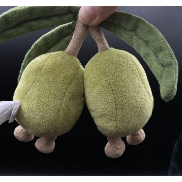 Jellycat 5” Amuseables Joined Pair of Olives Plush Lovey - Picture 6 of 7
